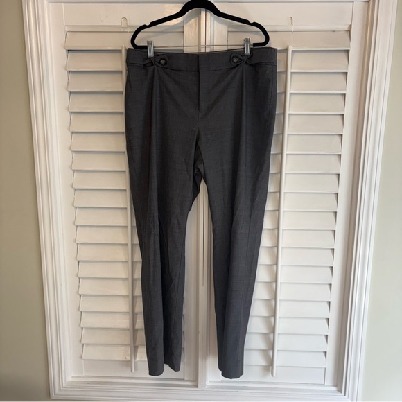 Banana Republic Jackson‎ Fit Gray Dress Pants Size 14 Short - Picture 1 of 10